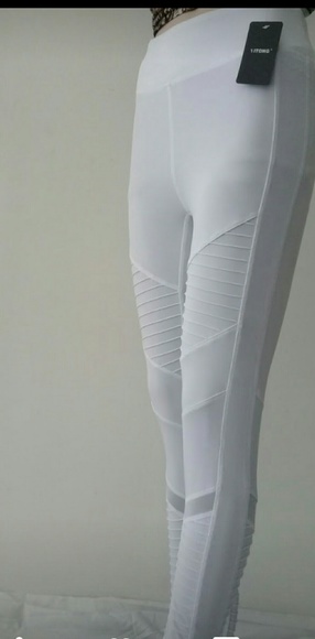YiTong LEGGINGS Long .white Color. Size S/M. - Picture 2 of 8